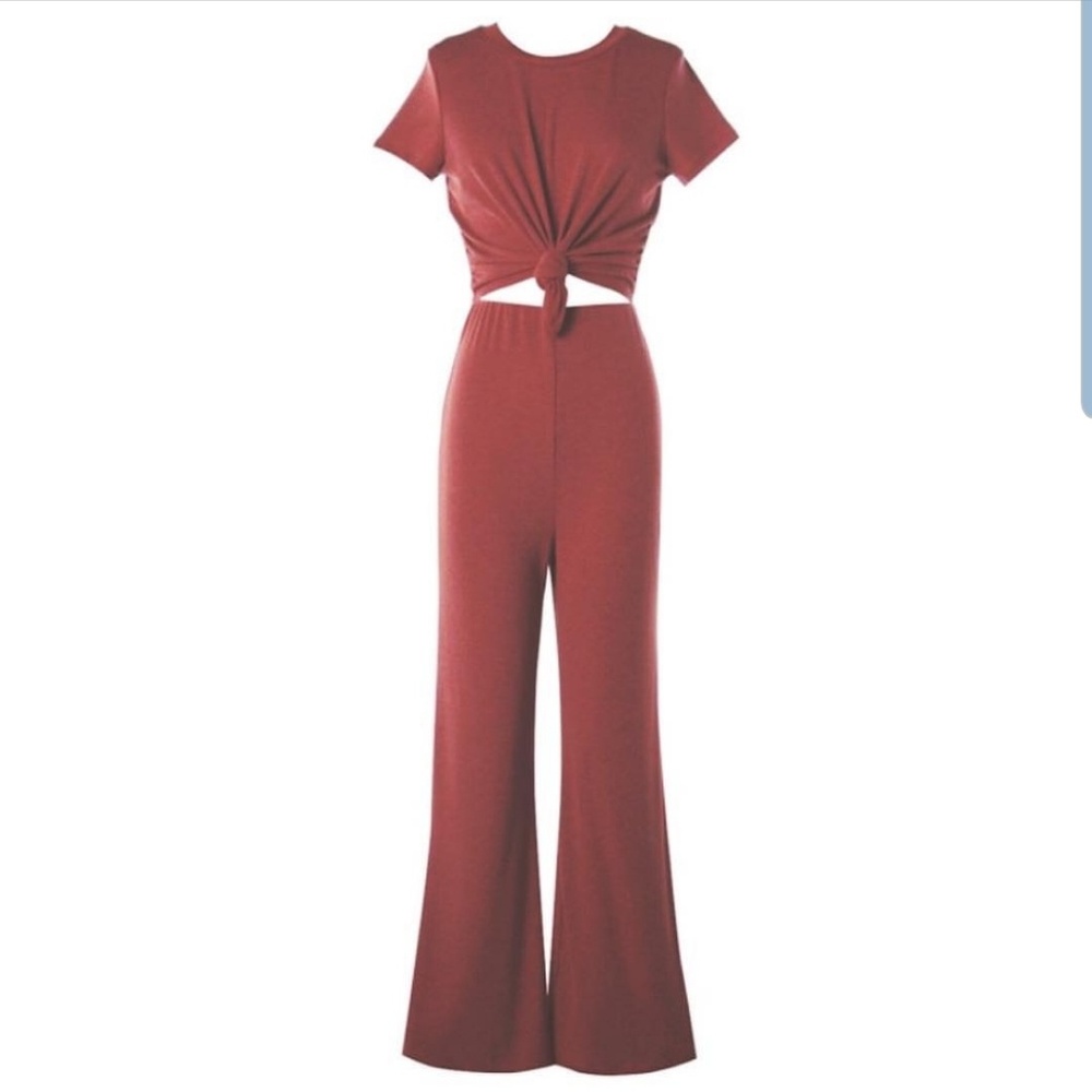 Rust colored jumpsuit